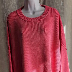 CHIC SOUL MAGICALLY PERFECT SWEATER PINK SIZE 1X NEW